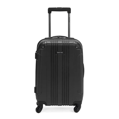 Kenneth Cole REACTION Out of Bounds Lightweight Hardshell 4-Wheel Spinner Luggage, Charcoal, 20-Inch Carry On - color: Charcoal, size: 20-Inch Carry On