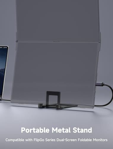 JSAUX Portable Monitor Stand for FlipGo, 13.5", 15.6" and 16" Screens | Quick-setup, lightweight stand mount for FlipGo and 13.5, 15.6 or 16-inch portable monitors; ideal for travel and desks