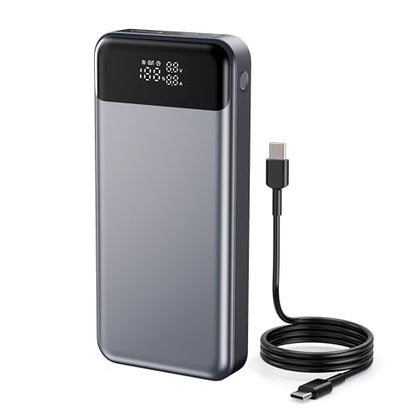 24,000mAh 280W Laptop Power Bank, PD 3.1 Portable Charger with Smart Display, 3-Port USB C Battery Pack for MacBook Pro/Air, iPhone 16/15/14/13 Series, iPad and More, Flight-Approved for Travel - size: 280W Laptop Power Bank