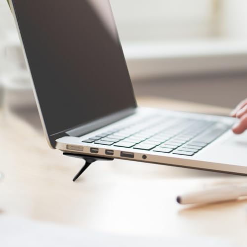 NOLITOY Portable Foldable Laptop Stand Non Skid Holder Adjustable Height Laptop Rack for Desk Cooling and Ergonomic Use Compatible with Various Notebooks, 2 PCS