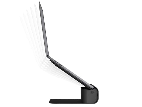 Rain Design iLevel2 Adjustable Height Laptop Stand (Patented) (Silver) (Black) - color: Black