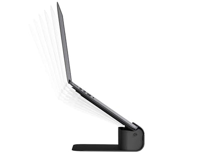 Rain Design iLevel2 Adjustable Height Laptop Stand (Patented) (Silver) (Black) - color: Black