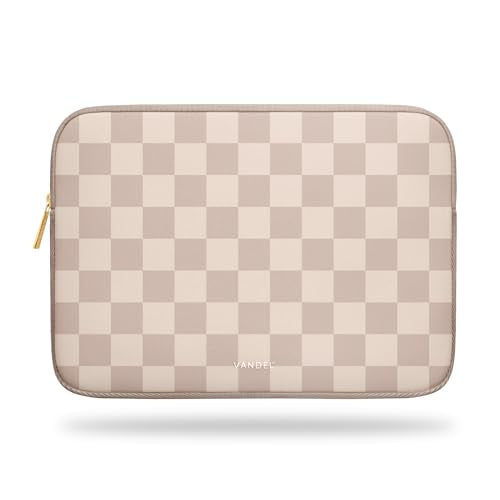 Vandel Slim Laptop Sleeve 13-13.3 inch Laptop Sleeve for MacBook Air 13 / Pro 13 Inch - Chromebook Case, MacBook Bag, Computer Pouch, Tablet Cover for HP, Dell, Asus Notebook, Cute Computer Case - color: a. Neutral Checker, size: 13-13.3 Inch