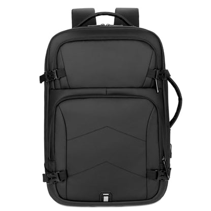 FANDARE Laptop Backpack, Business Travel Laptop Rucksack with USB Charging Port, Waterproof Laptop Bag 15.6 inch, Breathable Nylon Daypack for Work, Travel, College Black - color: Black