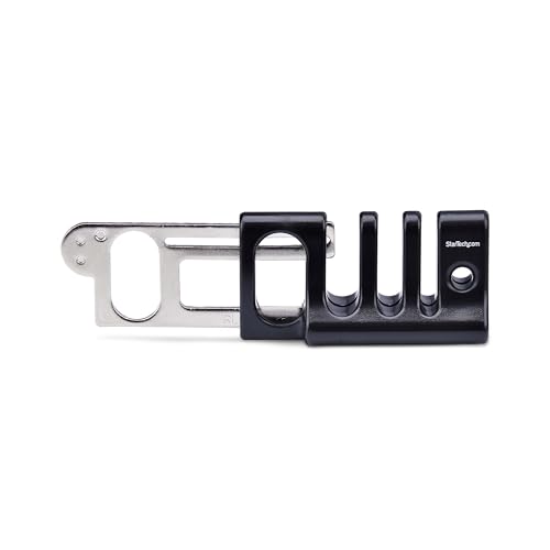 StarTech Peripheral Cable Anchor Lock, TAA (Cable-Organizer-Lock) | Use with Laptop Security Cable, Secure Keyboard/Mouse, Cable Trap with Metal Plate - style: Cable Organizer Lock
