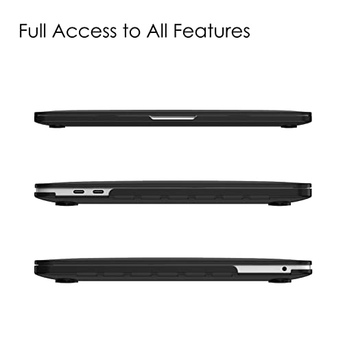 Fintie Hard Shell Case for MacBook Pro 13 Inch, Frost Black | A2338(M2 M1) A2251 A2289 A2159 A1989 A1706 A1708 (2016-2023) with/Without Touch Bar, Snap-On Cover, Lightweight - color: Frost Black, size: Pro 13 Inch