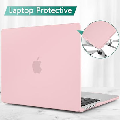 May Chen Case for MacBook Air 13/13.6-inch (M5/M4/M3/M2, 2022-2026 Models A3449 A3240 A3113 A2681), Lightweight | Closes Seamlessly | Ideal for Work Hard Shell Case, Chalk Pink - color: Chalk Pink