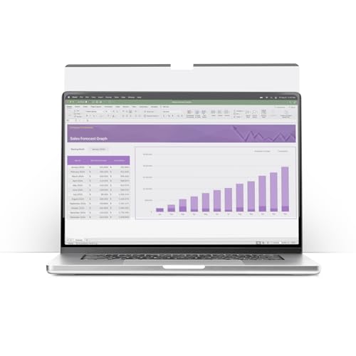 StarTech 13.3in 16:10 Laptop Privacy Screen, Flip-Up, +/-30 Deg. View | Anti-Glare Blue Light Filter, Laptop Security Shield, Touch-Enabled Privacy Filter