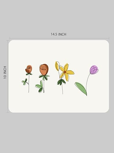 Laptop Skin Sticker Cover Decal - Flower Decal - Universal Size - Fits All laptops up to a 16” Diagonal Size | Easy to Apply, Remove and Change Styles (Colorful Drawn Flowers) - style: Colorful Drawn Flowers
