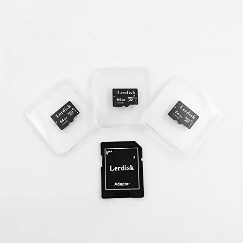 Factory Wholesale 64GB Micro SD Card 3-Pack, U3 A1 V30 Class 10, 80+MB/s Read for 4K Camera,Game Console, Drone,CCTV -with SD Adapter(3x64GB) - size: 64GB U3