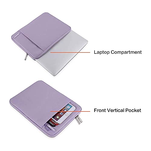 MOSISO Laptop Case 13 inch, Laptop Sleeve Compatible with MacBook Neo/Air/Pro 13 inch with A18/M5/M4/M3/M2/M1 Chip 2026-2016, Polyester Vertical Computer Sleeve Bag with Pocket, Purple - color: Purple, size: 13 inch