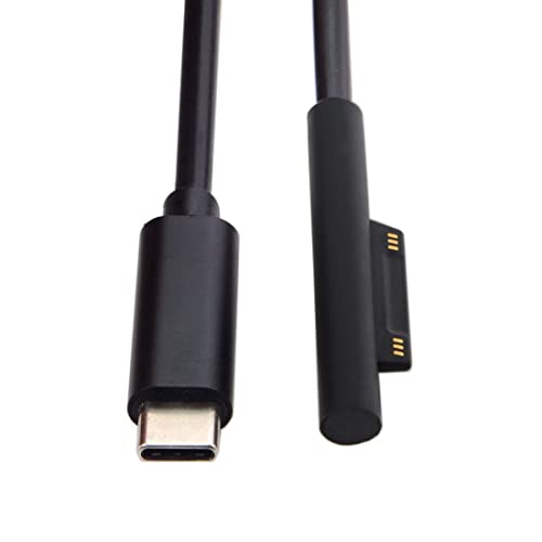 chenyang USB C to DC 12-15V Surface Pro3 Pro4 Pro5 Pro6 Book PD 65W Charge Cable - color: Black 65W Surface