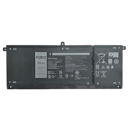 H5CKD Battery Replacement for Dell Latitude 3120 3140 3510 3410 / Vostro 5300 5301 5401 5502 / Inspiron 5301 7300 5409 5501 Series JK6Y6 0JK6Y6 09077G C5KG6 07T8CD 7T8CD 0TXD03 TXD03 15V 53Wh - size: 11.77*4.37*1.22 inch H5CKD