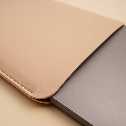 Laptop Sleeve 15 Inch Compatible with MacBook Pro 16 A2991 M3 A2780 A2485 A2141 MacBook Pro Retina 15 Color Beige - color: Beige, size: 15-16 Inch