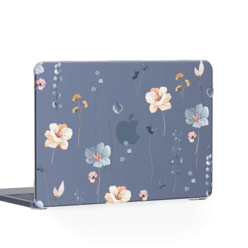 Feams for MacBook Neo 13 Inch Case 2026 A3404, Stylish Protective Clear Case Hard Shell Transparent Cover for MacBook Neo 13 Inch 2026 (A18 Pro Chip) with Keyboard Cover, Simple Flower - color: Simple Flower
