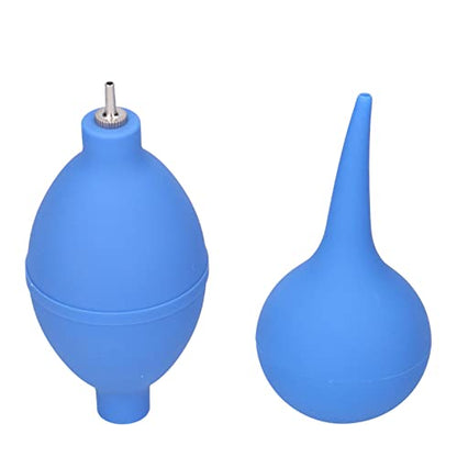 2Pcs Rubber Squeeze Bulb Blower - Portable Hand Operated Blowing B Pump, Ideal for Cameras, Lenses, and Sensitive Equipment