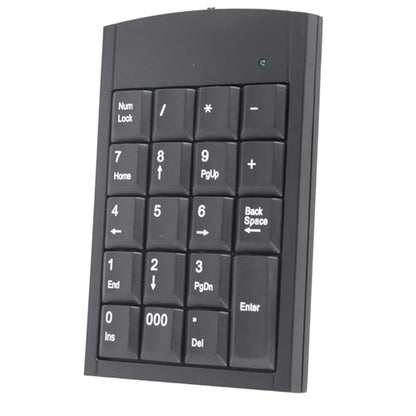 SUNGOOYUE Number Pad Mini USB Numeric Keypad, Portable Ultra Thin 19 Keys Plug and Play Keyboard for Laptop Desktop Computer