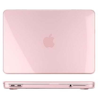 DONGKE Clear Case for MacBook Neo 13 Inch 2026 (Model A3404 | A18 Pro Chip) | Crystal Blush Hard Shell Cover with Screen Protector & Keyboard Cover & 2 USB-C Adapters - color: Crystal Blush