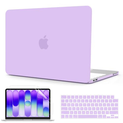 B BELK for MacBook Neo Case 13 inch 2026 Release Model A3404 | Matte Hard Shell Case, Scratch Resistant Protective Cover with 2 Keyboard Covers & Screen Protector for Mac Neo Case, Purple - color: Purple