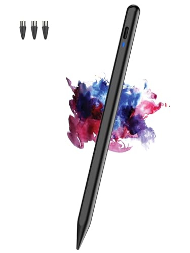 Stylus Pen for Android/Samsung A9/A9+, CMARS Rechargeable Fine Point Stylus for Switch 2/Samsung/Galaxy/iPhone/Huawei/Vivo/Oppo/XiaoMi/Honor, Tablet Pens for Touch Screen with Magnetic - Black - color: Black