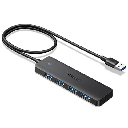 UGREEN USB 3.0 Hub, 4 Ports USB A Splitter Ultra-Slim USB Expander, 2 ft | 5Gbps Data Transfer for Mouse, Keyboard, Flash Drive, U Disk, Printer Compatible with Laptop, Desktop PC, Xbox, PS5, and More - size: ['2 feet'], style: USB-A