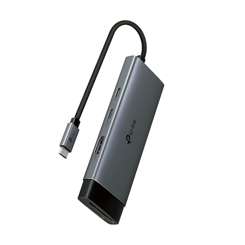 TP-Link USB C Hub 7-in-1 Multiport Adapter (UH7020C) | 4K@60Hz HDMI, SD & microSD, 100W Power Delivery, 1×USB-C, 2×USB-A Ports | 5Gbps High-Speed Dongle | Compatible w/MacBook and More | Plug & Play - size: 7-in-1 USB C Hub