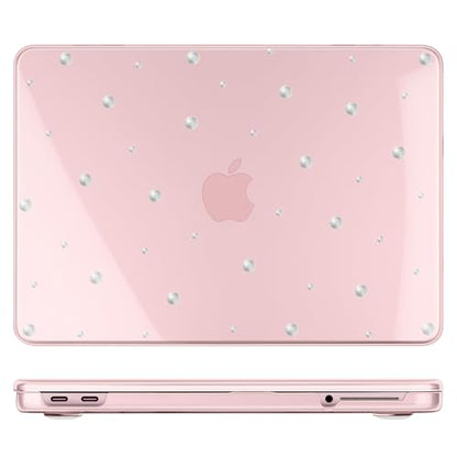 for MacBook Neo 13 Inch Case 2026 Release Model A3404, Fresh Aesthetic 1.2 mm Ultra Slim Hard Shell Cover, 6-in-1 Laptop Accessories Bundle for Women Girls, Silver Pearl - color: Silver Pearl