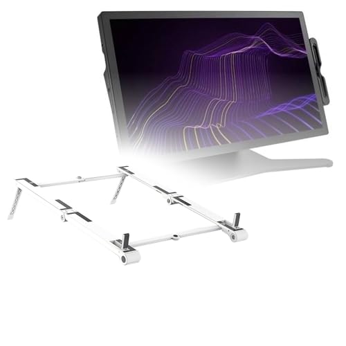 BoxWave Stand and Mount Compatible with Wacom Cintiq Pro 27 - Pocket Aluminum Stand 3-in-1, Portable Multi Angle Viewing Riser - Metallic Silver