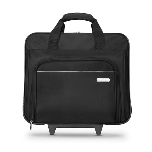 Targus 16 inch Rolling travel laptop case, Black - Travel briefcase and small rolling bag - Spacious foam padded laptop case 16" (TBR003US) - style: Rolling Case