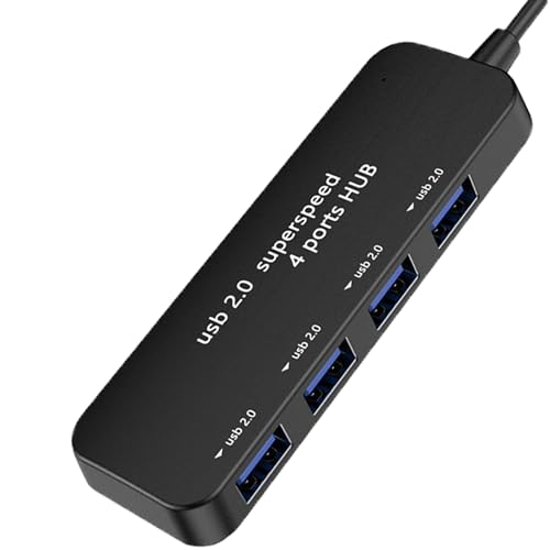 4-Port USB 2.0 Hub, Micro USB OTG Expander with HS8836AB Chip, 480Mbps Data Speed, Bus-Powered with Over-Current Protection, Plug and Play for Raspberry Pi, Older Android Tablets, PC & More - style: 4 USB Ports