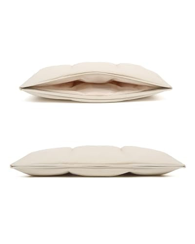 Puffy Laptop Sleeve 15inch 16 inch, Off White | Pillow Shape Laptop Sleeve, Compatible MacBook Air 15 in M4 2025 & MacBook Pro 15/16 in M1 M2 M3 M4 M5 2024 - color: Off White, size: For 15"-16" MBA/MAP M4 M3 M2 M1