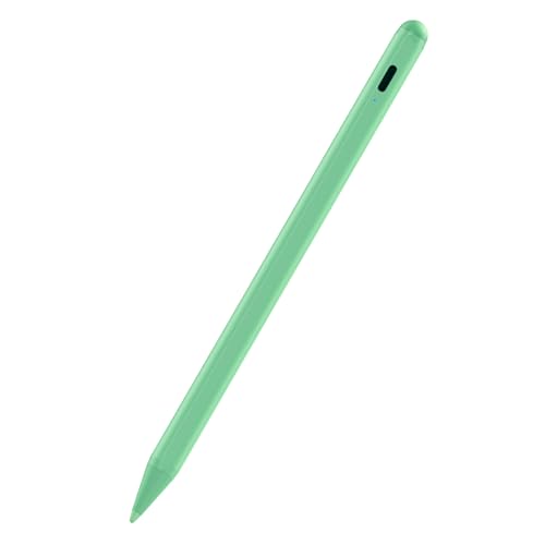 Stylus Pen for iPad 6-11th Gen 2X Fast Charge, Palm Rejection-Green | Tilt Sensitivity, USB-C Charge, Compatible with 2018-2026 Apple Pencil iPad Pro 11/12.9/13, Air 3/4/5/M2/M3/M4, mini 5/6/7 - color: green