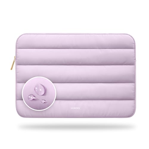 Vandel The Original Puffy Laptop Sleeve Case, 13-14 inch Laptop Sleeve Bag | Compatible with MacBook Air/Pro 13/Pro 14/iPad Pro 12.9, HP Dell ASUS Computer Case Bag Cover, Stylish Aesthetic Design - color: g. Lilac, size: 13-14 Inch