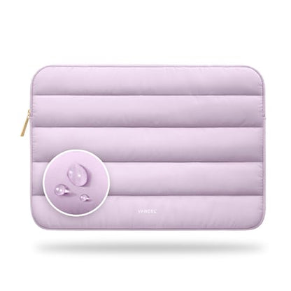 Vandel The Original Puffy Laptop Sleeve Case, 13-14 inch Laptop Sleeve Bag | Compatible with MacBook Air/Pro 13/Pro 14/iPad Pro 12.9, HP Dell ASUS Computer Case Bag Cover, Stylish Aesthetic Design - color: g. Lilac, size: 13-14 Inch