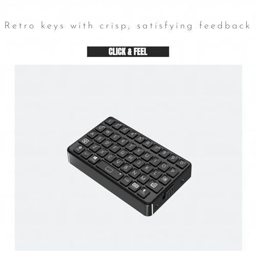 DarkWalker Wireless Bluetooth Keyboard, M4 Mini Keyboard - Tiny Design | Compatible with iOS, iPhone, iPad, Mac, Android, Tablet