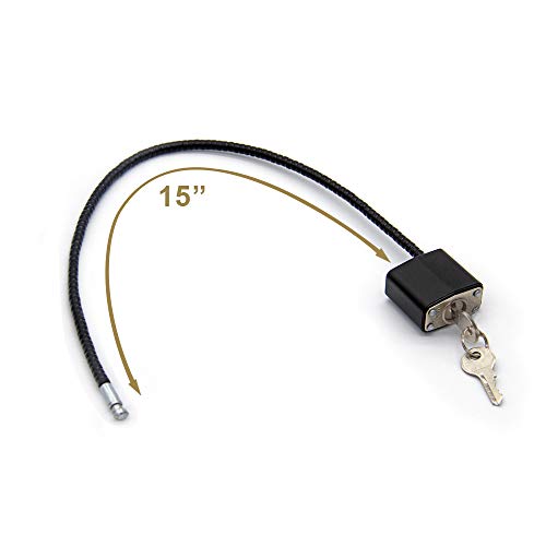 Mind and Action California DOJ-Approved Keyed 15'' Cable Gun Lock 3-Pack