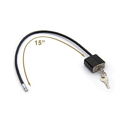 Mind and Action California DOJ-Approved Keyed 15'' Cable Gun Lock 3-Pack