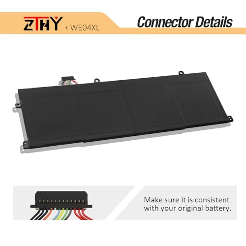 68Wh WE04XL Battery Replacement for HP X360 Spectre 14-EU 14t-eu000 Series | For Envy X360 16-AC 16-AD 2-in-1,Pavilion Plus 14-ew 14-ey 16-ab 16t-ab Series N39817-CF1 N39857-005 HSTNN-WB0F N66427-001 - size: 10.83*3.74*0.23 inch WE04XL