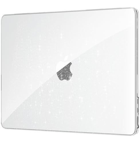 EooCoo Compatible with MacBook Air 13 inch Case M5 2026-2022 M4 M3 M2 A3449 A3240 A3113 A2681, Fit Like a Glove, Scratch Resistant Protective Hard Shell Cover for Mac Air 13.6", Sparkly Clear - color: Sparkly Clear, size: MacBook Air 13.6 inch