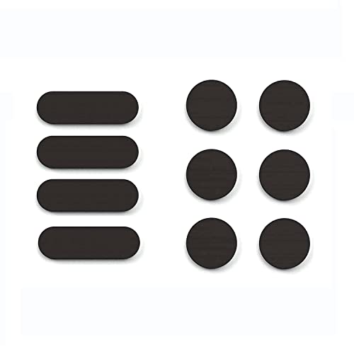 Universal Webcam Cover Stickers - Privacy Protection Accessory, No Residue Application, Safe Screen Closure - Dots and Bars, 20 Pieces - Black - color: Black