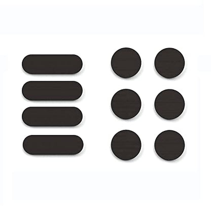 Universal Webcam Cover Stickers - Privacy Protection Accessory, No Residue Application, Safe Screen Closure - Dots and Bars, 20 Pieces - Black - color: Black