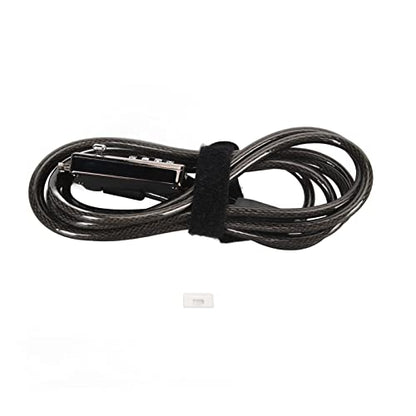 Laptop Lock Computer Lock Cable Lock 4 Digit Cipher Durable Portable Security Cable with Combination Lock for Della Laptops PVC Material Metal Construction Adjustable Length