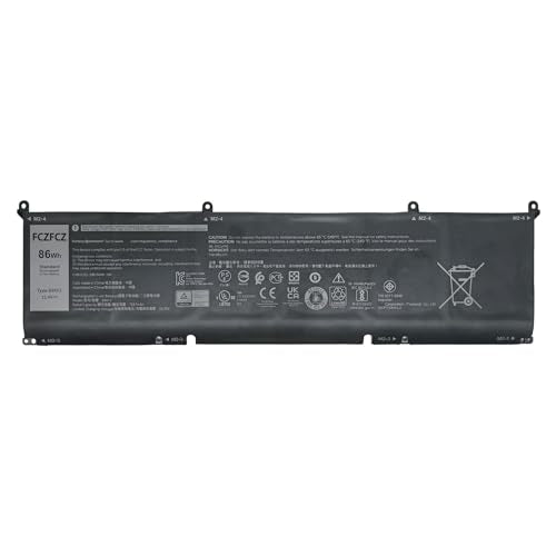 69KF2 Battery 86Wh 7167mAh 8FCTC 70N2F 11.4V 6-Cells | Replacement for Dell Alienware M15 R3 M15 R4 R5 R6 M17 R3 R4 / XPS 15 9500 9510 / Precision 5550 / Inspiron 7510 7610 Series