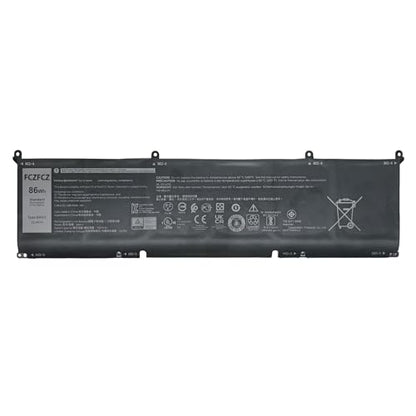 69KF2 Battery 86Wh 8FCTC 70N2F 11.4V | Replacement for Dell Alienware M15 R3 R4 R5 R6 M16 R1 M17 R3 / Inspiron 15 7510 / Precision 5560 5570 / XPS 9500 9520 Series - size: 13.05*4.34*1.17 inch 69KF2