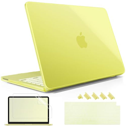 May Chen for MacBook Neo 13 inch Liquid Retina Display ((2026 Release A3404), Slim & Lightweight Protective Case with Screen Protector&Keyboard Cover&Dust Plug, Crystal Citrus - color: Crystal Citrus