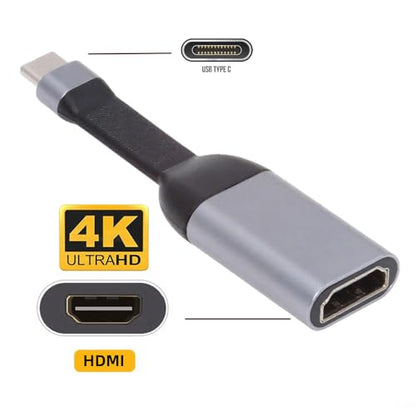Cable USB-C Type-C Source to HDMI 4K 60hz Sink HDTV Adapter Ultra Slim Flat Cable 1080p for Laptop Tablet Phone - style: HDMI