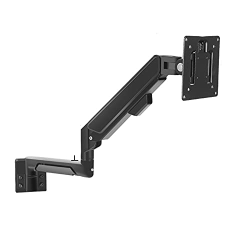 Monitor Arm Gas 10"-32" Monitor Wall Bracket Adjustable Gas Spring Monitor Mount Stand 10"-16" Wall-Mounted Laptop Stand, Hold Up to 19.8lbs, Black Monitor Desk Mount,One Color-A - size: A