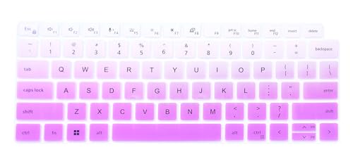 Keyboard Cover Skin Compatible for Dell Latitude 5440 5430 5431 5420 14", Dell Latitude 14" 7440 7430 7420 7410, Dell Latitude 14" 9000 9420 9430, Dell Latitude 9520 9510 7520 15.6" (Gradient Purple) - color: Gradient Purple