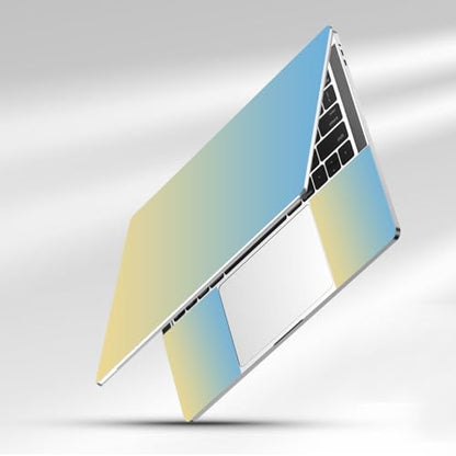 15-15.6 inches Netbook Laptop Skin Sticker Decal Reusable Cover Protector for 11.6 12 13 13.3 14 15 15.4 Notebook Chromebook Easy to Apply Remove, Scratch-Resistant Waterproof I Gradient Yellow Blue - color: Gradient Yellow Blue
