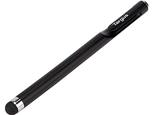 Targus Smooth Gliding Standard Stylus for Tablets, iPad, Smartphones and Touchscreen Devices, Black - Slim Durable Rubber Tip (AMM165US)